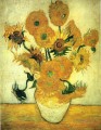 Vase Nature morte avec quatorze tournesols Vincent van Gogh